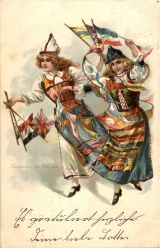 Flaggentanz der Schweden