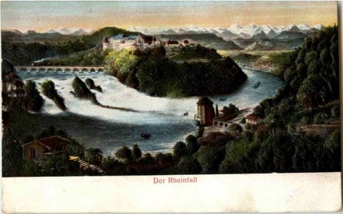 Schaffhausen - Rheinfall - Prägekarte