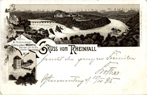 Schaffhausen - Hotel Schlösschen Wörth 1895