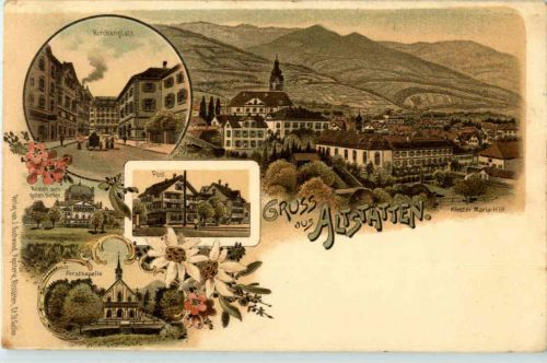 Gruss aus Altstätten - Litho
