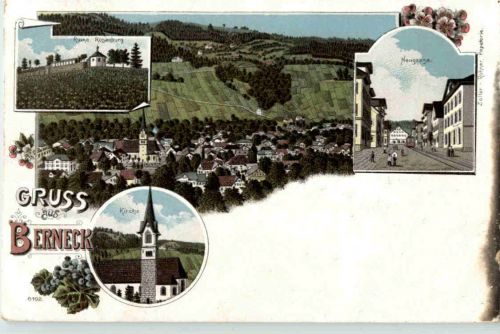 Gruss aus Berneck - Litho