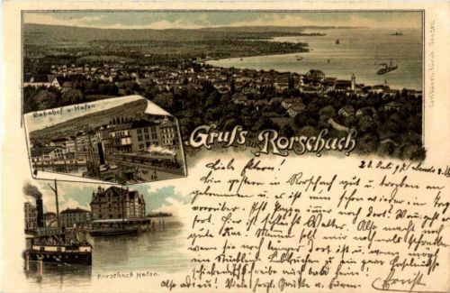 Gruss aus Rorschach - Litho
