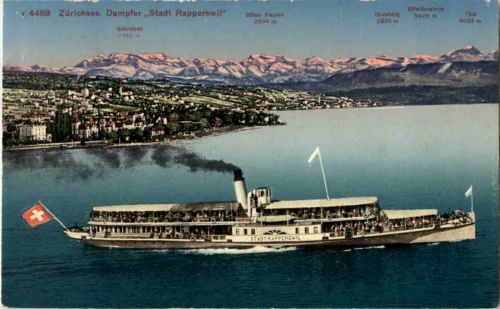 Zürichsee - Dampfer - Stadt Rapperswil