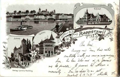 Gruss aus Rapperswil - Litho