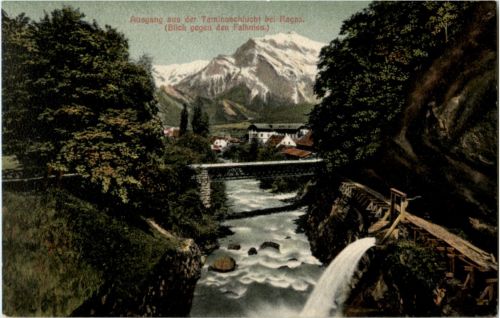 Ausgang der Taminaschlucht bei Ragaz