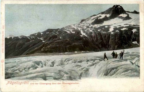 Nägelisgrätli und der Übergang über den Rhonegletscher