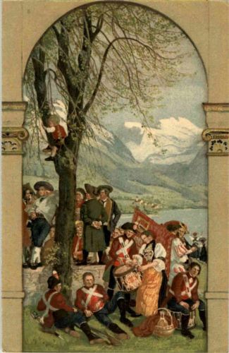 Bundesfeier Postkarte 1918