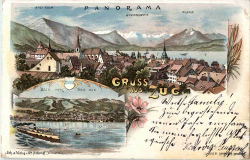 Gruss aus Zug - Litho