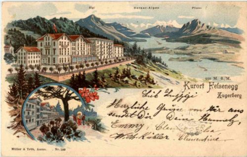 Gruss vom Zugerberg - Kurort Felsenegg