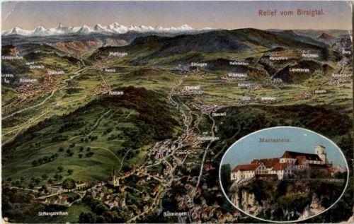 Relief vom Birsigtal - Mariastein