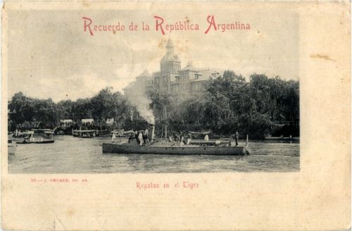 Recuerdo de la Republica Argentina - Regatas en el Tigre