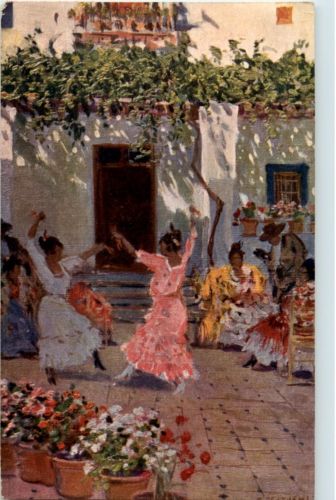 Sevillanas - Künstlerkarte M. Bertuchi