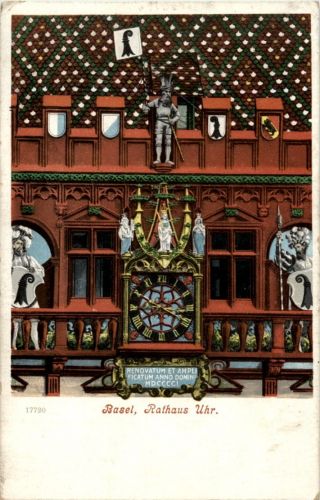Basel - Rathaus Uhr