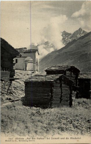Auf den Platten bei Zermatt