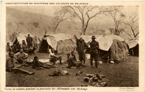 Camp de soldats pendant