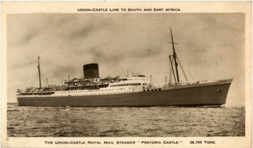 Union Castle Royal Mail Steamer Pretoria Castle