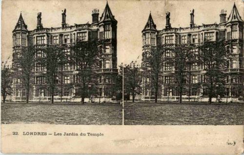 London - Stereo Card - Les Jardin du Temple