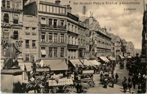 London - Sir Robert Peels Statue