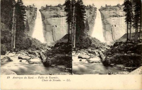 Valle de Yosemite - Stereo Card