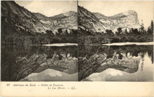 Valle de Yosemite - Stereo Card