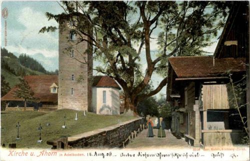 Adelboden - Kirche und Ahorn