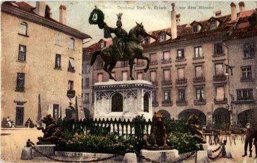 Bern - Denkmal Rud. v. Erlach