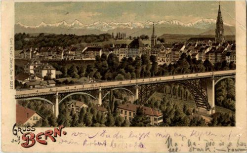 Gruss aus Bern - Litho
