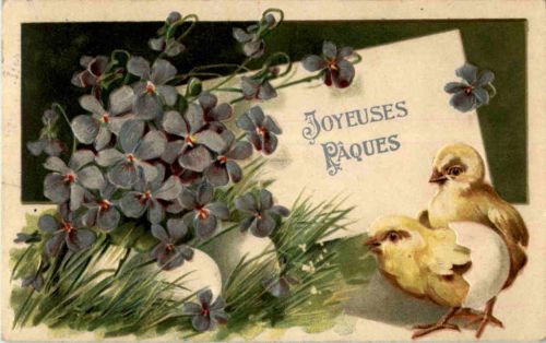 Frohe Ostern - Prägekarte