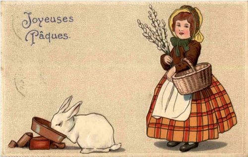 Frohe Ostern - Prägekarte