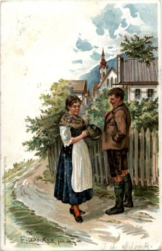 E. Döcker - Trachten - Litho