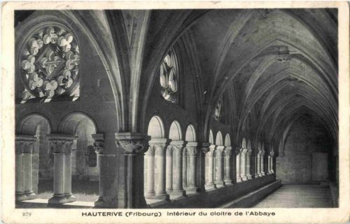 Hauterive - Interieur du cloitre de l Abbaye