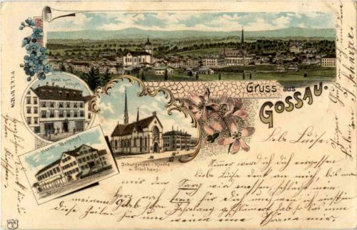 Gruss aus Gossau - Litho