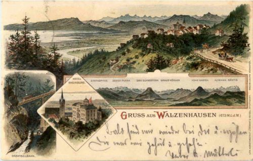 Gruss aus Walzenhausen - Litho