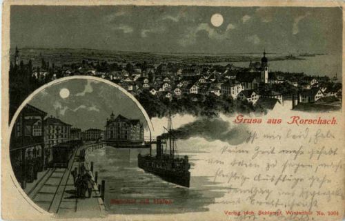 Gruss aus Rorschach - Litho