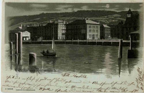 Gruss aus Rorschach - Litho