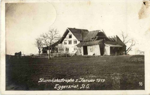 Eggersriet - Sturmkatastrophe 1919