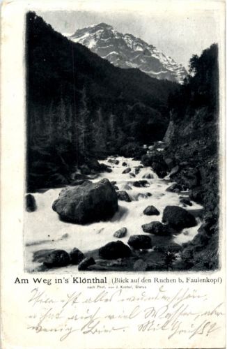Der Weg ins Klönthal