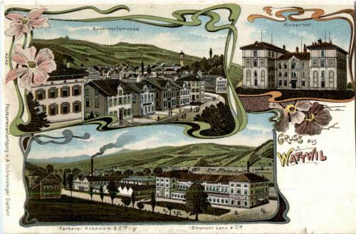 Gruss aus Wattwil - Litho