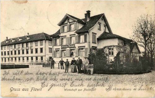 Gruss aus Flawil - Wirtschaft zur Nachtigall
