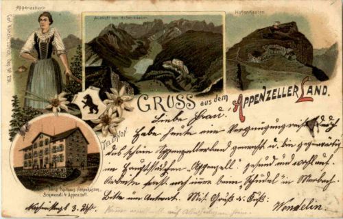 Gruss aus dem Appenzeller Land - Gasthaus Hohenkasten