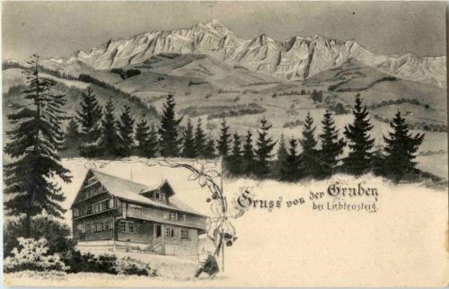 Gruss von der Gruben bei Lichtensteig