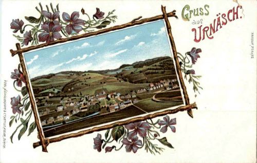 Gruss aus Urnäsch - Litho