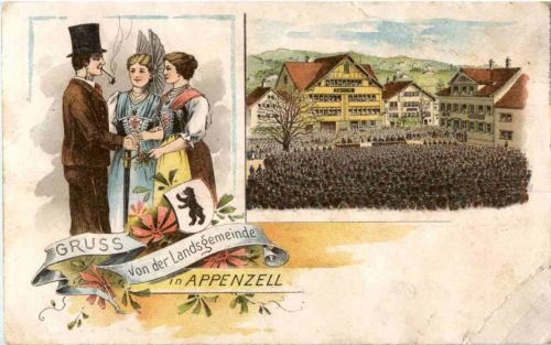 Gruss aus Appenzell Litho