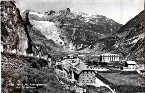Gletsch mit Rhonegletscher