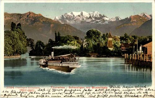 Scherzligen mit Bluelimsalp