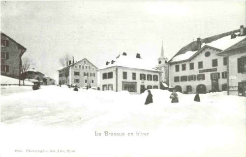 Les Brassus en hiver - Repro