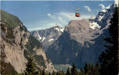 Luftseilbahn Kandersteg - Stock