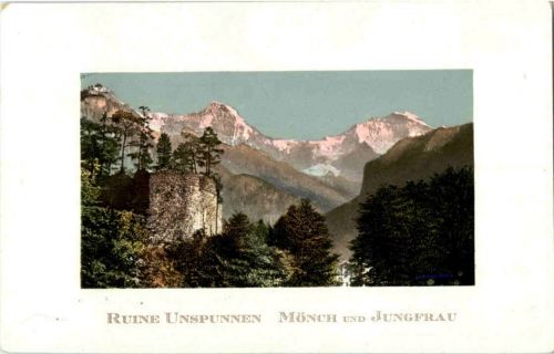 Ruine Unspunnen - Mönch und Jungfrau