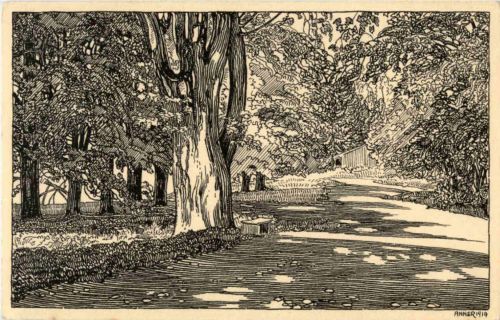 Schinznach Bad - Künstlerkarte E. Anner