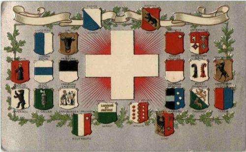 Schweiz - Prägekarte